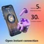 Bluetooth навушники KW20 TWS із шумозаглушенням Bluetooth 5,3 HIFI якість звуку прозорий кейс білі