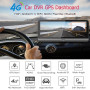 Автомобільний відеореєстратор GPS-навігатор 8 дюймів, Android дзеркало заднього огляду на торпеду 4G, Bluetooth