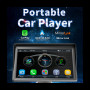 Автомобільна бездротова MP5 магнітола 7-дюймовий плеєр Carplay мультимедійний Bluetooth з пультом Радіо