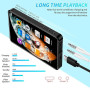 Плеєр сенсорний JNN X20 Max 32 Gb MP3 MP4 із зовнішнім динаміком MP3 MP4 Bluetooth Hi-Fi 1500 Мач чорний