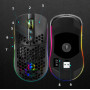 Професійна ігрова комп'ютерна бездротова миша 7 кнопок RGB оптичний сенсор Bluetooth 2,4 ГГц