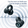 Бездротові Bluetooth-навушники кліпси YX09 з кістковою провідністю водонепроникні білі
