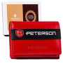 Жіночий шкіряний гаманець Peterson червоний PTN RD-200-GCL RED виробництво Польща
