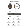 Розумний Bluetooth-годинник AK59 з функцією виклику, моніторинг кисню в крові, пульсомір, 400 мА·год водонепроникний