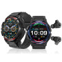 Розумний смарт-годинник Smart Watch GT100 2 в 1 з навушниками TWS водонепроникний Bluetooth-дзвін NFC 400 мА·год