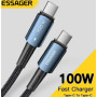 Кабель для швидкого заряджання мобільного телефона Essager PD100W 60 Вт Type C to C 1м