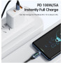 Кабель для швидкого заряджання смартфона Type C 100 Вт PD з дисплеєм