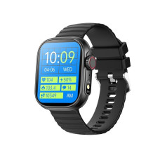 Smart Watch ZW39 чорний Bluetooth-дзвінки моніторинг здоров'я водонепроникні з ліхтариком для Android та IOS