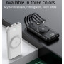 Портативний Power Bank зелений ХМ-368 20000 мАг 5 в 1 Android/TYPE-C/Apple