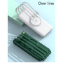 Портативний Power Bank зелений ХМ-368 20000 мАг 5 в 1 Android/TYPE-C/Apple