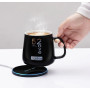 Бездротовий зарядний пристрій для телефона та бездротовий підігрівач з чашкою 2 в 1 52OVE