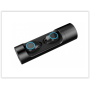 Бездротові сенсорні навушники гарнітура в кейсі з Power Bank з мікрофоном K08 Bluetooth чорні